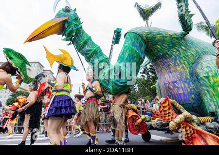 Taipei, 18. Okt 2013 - Rio Carnival Style Dream Parade in Taiwan Stockfoto