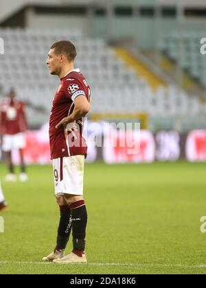 Turin, Italien. November 2020. 09 Andrea Belotti (Turin FC) während Turin FC gegen FC Crotone, italienische Fußballserie EIN Spiel in turin, Italien, November 08 2020 Quelle: Independent Photo Agency/Alamy Live News Stockfoto