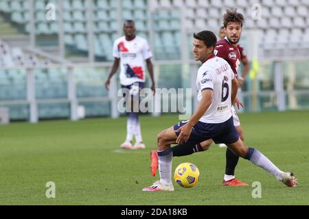 Turin, Italien. November 2020. 24 Simone Verdi (Turin FC) während Turin FC gegen FC Crotone, italienische Fußballserie EIN Spiel in turin, Italien, November 08 2020 Quelle: Independent Photo Agency/Alamy Live News Stockfoto