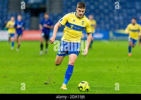 Brondby, Dänemark. November 2020. Mikael Uhre (11) von Broendby, WENN er während des 3F Superliga-Spiels zwischen Broendby IF und Odense Boldklub im Brondby Stadium gesehen wurde. (Foto Kredit: Gonzales Foto/Alamy Live News Stockfoto