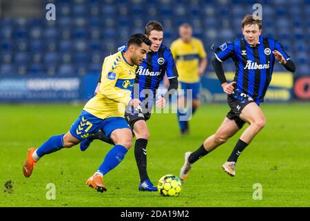 Brondby, Dänemark. November 2020. Rezan Corlu (7) von Broendby, WENN er während des 3F Superliga-Spiels zwischen Broendby IF und Odense Boldklub im Brondby Stadium gesehen wurde. (Foto Kredit: Gonzales Foto/Alamy Live News Stockfoto