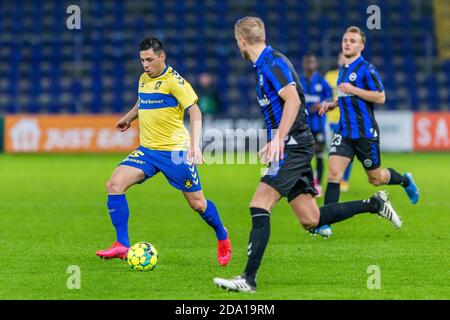 Brondby, Dänemark. November 2020. Blas Riveros (15) von Broendby, WENN er während des 3F Superliga-Spiels zwischen Broendby IF und Odense Boldklub im Brondby Stadium gesehen wird. (Foto Kredit: Gonzales Foto/Alamy Live News Stockfoto