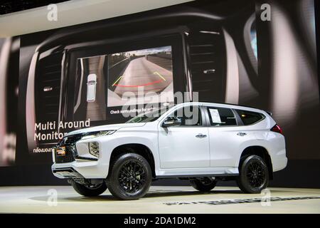 Mitsubishi Pajero Sport ELITE EDITION auf der 41. INTERNATIONALEN AUTOMOBILAUSSTELLUNG 2020 IN BANGKOK am 14. Juli 2020 in Nonthaburi, Thailand. Stockfoto