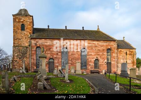 Prestonkirk Pfarrkirche, East Linton, East Lothian, Schottland, Großbritannien Stockfoto