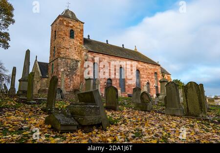 Prestonkirk Pfarrkirche, East Linton, East Lothian, Schottland, Großbritannien Stockfoto