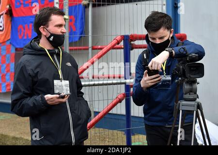 Hampton, Großbritannien. November 2020. LONDON, ENGLAND. 8. NOVEMBER Allgemeine Ansichten vor dem FA Cup Spiel zwischen Hampton & Richmond Borough und Oldham Athletic im Beveree Stadium, Hampton am Sonntag, 8. November 2020. (Kredit: Eddie Garvey, Mi News) Kredit: MI Nachrichten & Sport /Alamy Live Nachrichten Stockfoto