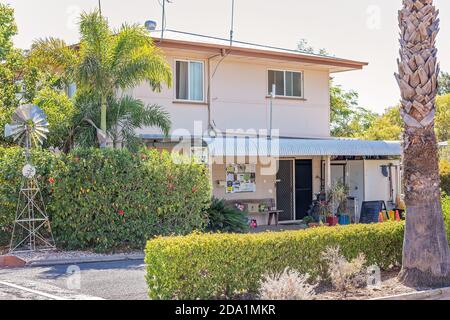 Capella, Queensland, Australien - Oktober 2019: Das Home Office im Capella Van Park Stockfoto