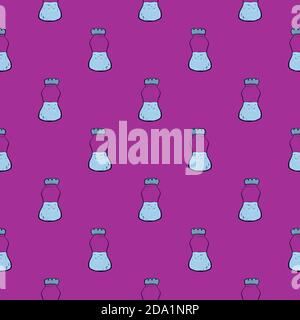 Salzstreuer, nahtloses Muster auf einem rosa Hintergrund. Stock Vektor