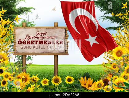 Türkei; Türkische Flagge, Feier und Türkische Flagge Stockfoto