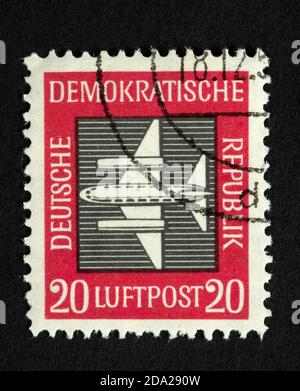 DDR-Briefmarke Stockfoto