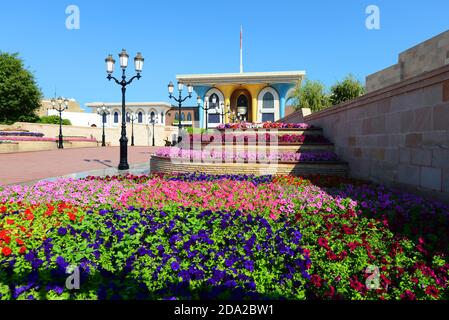 Der Al Alam Palast im alten Maskat, Oman. Stockfoto