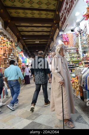 Der pulsierende Souq in Mutrah, Oman. Stockfoto