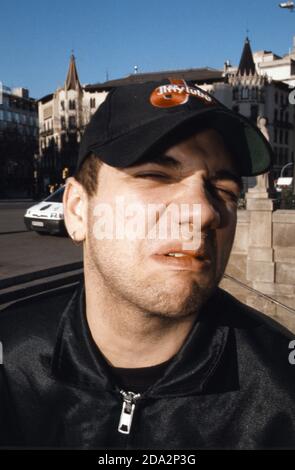 Jimmy Pop Leadsänger der Bloodhound Gang, Barcelona, Spanien. Stockfoto