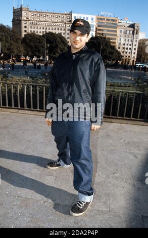 Jimmy Pop Leadsänger der Bloodhound Gang, Barcelona, Spanien. Stockfoto