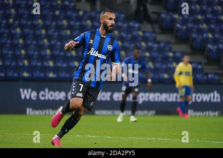 Brondby, Dänemark. November 2020. Issam Jebali (7) von Odense Boldklub während des 3F Superliga-Matches zwischen Broendby IF und Odense Boldklub im Brondby Stadium. (Foto: Gonzales Photo - Kent Rasmussen). Stockfoto