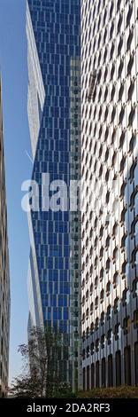 9 Okt 2018 - La Défense Türme und Skyline - Paris, Frankreich Stockfoto