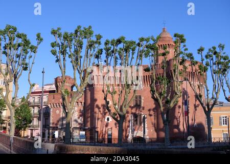 Le Castillet - Perpignan - Frankreich Stockfoto