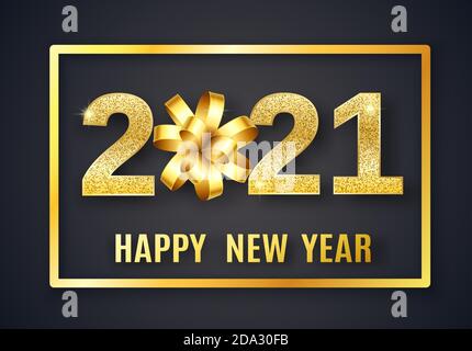 2021 Frohes neues Jahr Hintergrund Stock Vektor