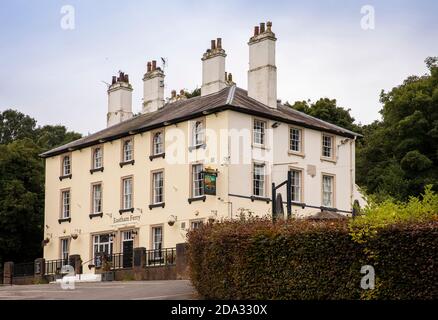 Großbritannien, England, Cheshire, Eastham, Eastham Ferry Hotel, ehemalige Vergnügungsgärten Stockfoto