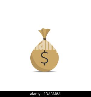Sack mit Dollar Stock Vektor
