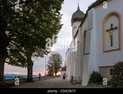 Wallfahrtskirche Mariä Himmelfahrt (Hohenpeißenberg), Deutschland Stockfoto