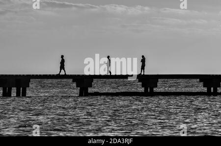 Ocean Air und Atmosphäre fügt launische Ausdrücke. Stockfoto