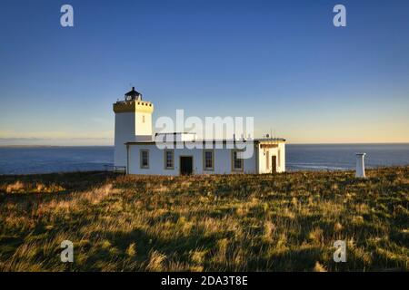 Duncansby Head Lighthouse in der Nähe von John O'Groats, Schottland Stockfoto