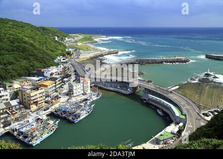 Die Schönheit von Keelung Taiwan Stockfoto