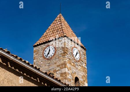 Església de la Mare de Déu de l'Assumpció, Gosol, Katalonien Stockfoto