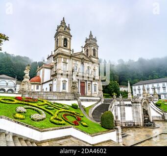 BOM Jesus do Monte Heiligtum in der Nähe von Braga in Portugal Stockfoto