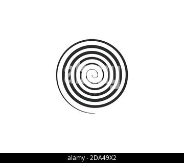 Kreis, Helix, Scroll, Spiralsymbol. Vektorgrafik. Stock Vektor