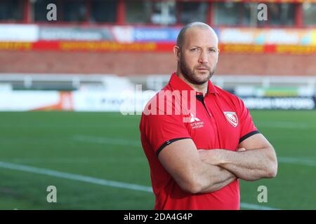 George Skivington, Cheftrainer ab Juli 2020 im Gloucester Rugby Bild von Antony Thompson - Thousand Word Media. Stockfoto