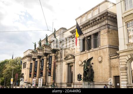 Brüssel, BELGIEN: Das Königliche Museum von Belgien in Dowtown Brüssel. Es enthält über 20,000 Zeichnungen, Skulpturen und Gemälde. Stockfoto