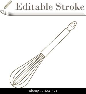 Küche Corolla Symbol. Bearbeitbare Kontur Einfaches Design. Vektorgrafik. Stock Vektor