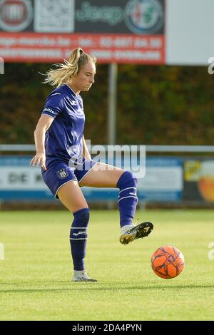 Overijse, Belgien. November 2020. Anderlechts Tessa Wullaert während eines weiblichen Fußballspiels zwischen RSC Anderlecht Dames und KRC Genk Ladies am sechsten Spieltag der Saison 2020 - 2021 der Belgischen Damen Super League, Sonntag, 8. November 2020 in Overijse, Belgien. FOTO SPORTPIX.BE Dirk VUYLSTEKE Dirk Vuylsteke Sportpix.be Quelle: SPP Sport Presse Foto. /Alamy Live Nachrichten Stockfoto