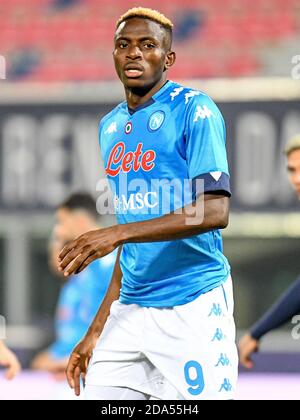 Victor Osimhen (Napoli) während Bologna Calcio vs SSC Napoli, Italienische Fußball Serie A Spiel, Bologna, Italien, 08 Nov 2020 Foto: LM/Ettore Griffoni Stockfoto