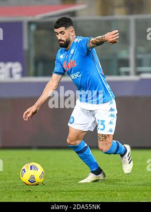 Elseid Hysaj (Napoli) während Bologna Calcio vs SSC Napoli, Italienischer Fußball Serie A Spiel, Bologna, Italien, 08 Nov 2020 Foto: LM/Ettore Griffoni Stockfoto