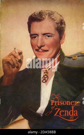 RONALD COLMAN in THE PRISONER OF ZENDA 1937 Regisseur JOHN CROMWELL Roman Anthony Hope Drehbuch John L. Balderston Musik Alfred Newman Kostüme Ernest Dryden Regie Lyle R. Wheeler Produzent David O. Selznick Selznick International Pictures / United Artists Stockfoto