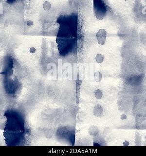 Alkohol Tinte Indigo nahtlose Hintergrund. Mischen von Acrylfarben. Bunte abstrakte Malerei Hintergrund. Tintenfarben sind erstaunlich hell, leuchtend, trans Stockfoto