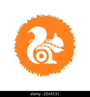 Logo des UC-Browsers. UC Browser ist ein von UCWeb entwickelter Webbrowser. UC-Browser-App . Charkiw, Ukraine - Oktober 2020 Stockfoto