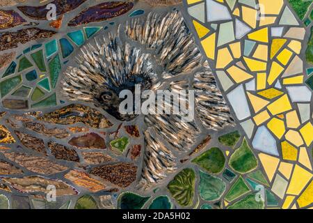 Mosaikfliesen auf dem Albuquerque Convention Center von Cassandra Reid Und Auszubildenden Stockfoto