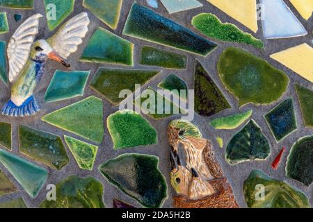 Mosaikfliesen auf dem Albuquerque Convention Center von Cassandra Reid Und Auszubildenden Stockfoto