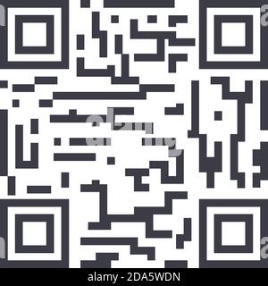 3d-Barcode-Symbol, lineare isolierte Illustration, dünne Linie Vektor, Web-Design-Zeichen, Umriss Konzept Symbol mit editierbarer Kontur auf weißem Hintergrund. Stock Vektor