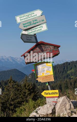 Geographie / Reisen, Deutschland, Bayern, Lenggries, Zielort bei Strasser-Alm am Brauneck w, Additional-Rights-Clearance-Info-not-available Stockfoto