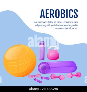 Fitness-Ausrüstung Social Media post mockup Stock Vektor