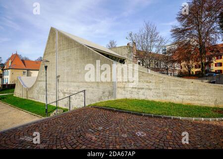 Internationales Uhrenmuseum. In außergewöhnlicher Umgebung, La Chaux-de-Fonds, Kanton Neuchâtel, Schweiz. Stockfoto