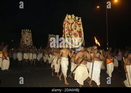 padmanabha swami Tempel Festival Stockfoto
