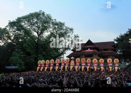 Thrissur Pooram Festival Stockfoto