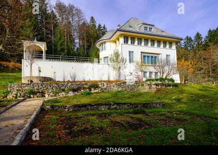 La Maison Blanche, Villa des schweizerisch-französischen Architekten Le Corbusier, La Chaux-de-Fonds; Kanton Neuchâtel, Schweiz. Stockfoto