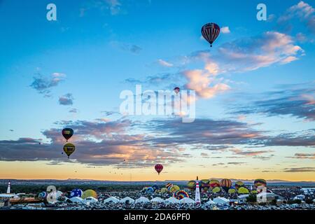 Hot Air Balloon Fiesta in Albuquerque Stockfoto